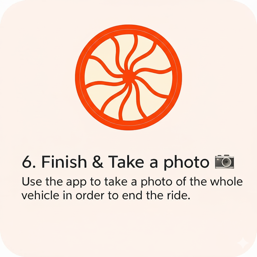 End your trip in the app